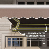 ZUN Patio Retractable Awning -AS （Prohibited by WalMart） 74796625