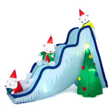 9 Feet Christmas Decoration Inflatable Polar Bear Slide Scene Decoration 27211841