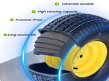 Set of 2 20x8.00-8 Lawn Mower Tires and Wheel Assembly, 4-Ply Tubeless Turf Tread Heavy Duty, 3.5" W1364P445940