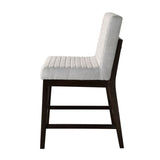 Edwyn Gray Linen & Espresso Finish Counter Height Chair B2726P313157