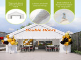 20x20 FT Party Tent with 2 Storage Bags & Removable Sidewalls, Outdoor Canopy Gazebo for Carport 09080861