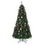 ZUN 7ft Automatic Tree Structure PVC Material 450 Lights Warm Color 8 Modes 1050 Branches Christmas Tree 94808269