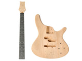 DIY 4 String IB Style Electric Bass Guitar Kits with Mahogany Body, Maple Neck and Accessories 98014597