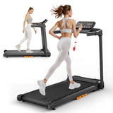 Treadmill with Incline Running Machine 2.5HP Quiet Brushless, 300 Lbs Capacity, App, Pulse Sensor 83490289