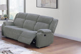 Smoke Color Fur Like Corduroy 1pc Motion Sofa Living Room Reclining Couch Plush Textured Seat B011P335286