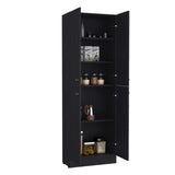 Lynch Kitchen Pantry Storage Cabinet 71" Height, With 4 Doors, 5 Adjustable Shelves, Freestanding B070P188841