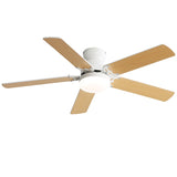 ZUN Energy Saving 42 Inch Ceiling Fan 5 Blades Noiseless Reversible Dc Motor Remote Control With Led W934P200086