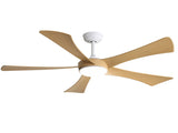 52 Inch Modern Ceiling Fan with 22W LED Light and Remote Control 5 ABS Blades for Living Room W934P230464