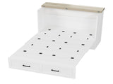 Full Size Farmhouse Murphy Cabinet Bed with Charging Station, Foldable Platform Bed with Large 56836173