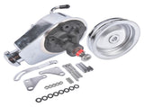 Power Steering Pump Bracket Kit and 2 Groove Keyway Pulley Fit for Small Block Chevy 265 283 305 327 19685668
