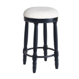 AGODY Bar Stools Set of 2, 26" Counter Height, 360&deg Swivel Wooden Barstool with Fabric Upholstered W2170P208076
