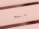 3-Drawer Chest with Faux Rose Gold Handles Drawer Dresser 22.05*12.99*25.98in Pink 03954051