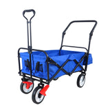 ZUN folding wagon Collapsible Outdoor Utility Wagon, Heavy Duty Folding Garden Portable Hand Cart, Drink W22747803