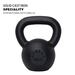 ZUN 30LBS Solid Cast Iron Kettlebells Ideal for Strength Training, Building Muscles 42078031