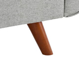 New Design Linen Sofa Furniture Adjustable Backrest Easily Assembled Recliners-GRAY 38632181