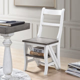 Solid Wood Foldable Ladderchair Dual Purpose Stepladders Step Display Stand Flower Stand W2537P214548