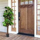 5 Feet Artificial Fiddle Leaf Fig Tree Outdoor Office Decorative Planter 84148619