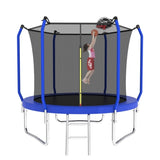 10FT Trampoline with Basketball Hoop, ASTM Approved Reinforced Type Outdoor Trampoline with K1163P147143