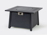 28-inch Iron Square Propane Fire Pit Table W3131P277174