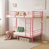 Twin Over Twin Bunk Bed for Kids Teens Adults, Heavy Duty Metal Bunk Bed with 47332895