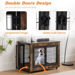 ZUN Dog Crate Furniture, Large Dog Kennel, 38"Wooden Pet Furniture with Pull-Out Tray, Home and Indoor W1212120268