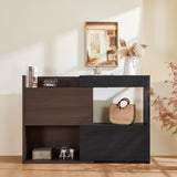 32.5''-58.8'' Extendable & Rotating Shoe Cabinet with 1 Drawer, 90-Degree Corner Cabinet, N845P261744D