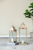 Wooden Candle Lantern Decorative, Hurricane Lantern Holder Decor for Indoor Outdoor, Home Garden W2078131625