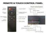 28inch Infrared Electric Fireplace Insert, Touch Panel Home Decor Heater, With Cracking Sound 73813712
