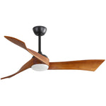 ZUN 52 Inch Ceiling Fan Light With 6 Speed Remote Energy-saving DC Motor 52K012BK