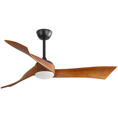 ZUN 52 Inch Ceiling Fan Light With 6 Speed Remote Energy-saving DC Motor 52K012BK