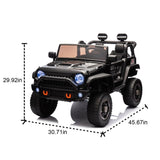 ZUN 24V Two-Seater Kids Ride On Truck Car W/Parents Control,200w*2,Seat width 20.28in,Four-wheel W1396P230271