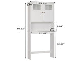 Double Doors Bathroom Cabinet White 94499903