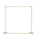 ZUN 200*50*200cm Wedding Iron Art Flat Top With Water Bag Door Frame Shape Iron Arch Golden 99932445