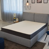 ZUN 8 in. Pocket Spring Hybrid Bed in a Box Mattress, Full, Soft Gel Memory Foam Mattress, White/Gray B011P204490