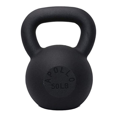 ZUN 50LBS Solid Cast Iron Kettlebells Ideal for Strength Training, Building Muscles 53154836