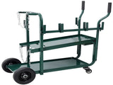 Heavy Duty 2-Tier Rolling Welding Cart Portable Storage Trolley with Wheels for MIG TIG ARC W465P409164