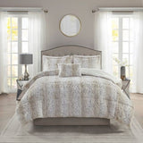 King 4PC Faux Fur Comforter Set B03597120