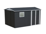 9x6 FT Metal Garden Shed with 1 Windows for Outdoors Patio Hinge Doors Storage Sheds 51599934