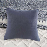 Full/Queen 3 Piece Cotton Duvet Cover Set with Chenille Tufting B035129137