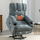 Power Electric massage lift lounge chair, suitable for the elderly, with heating and vibration W1807P298856