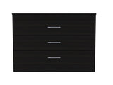 Bethage 3-Drawer Dresser Black Wengue B06280071