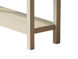 Farmhouse Style Console Table 2 Drawer and Bottom Storage Shelf for Entryway, Rustic Side Table W2557P191364