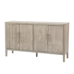 ZUN Storage Cabinet Sideboard Wooden Cabinet with 4 Metal handles ,4 Shelves and 4 Doors for Hallway, 75124007