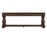 63inch Long Wood Console Table with 3 Drawers and 1 Bottom Shelf for Entryway Hallway Easy Assembly W1202114034