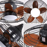 20 Inch Downrod Mount Ceiling Fan LED 18W 3CCT 5 ABS Blades DC Motor with Hanging and Hook for W882P216834