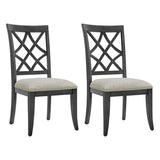 ZUN Wooden Frame Upholstered Dining Chairs set of 2,Mid Century Retro Chairs Comfor Kitchen Chairs for W2582P205386