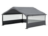 Extra Large Outdoor Dog House Tent 3-Sided Mesh Windows, Breathable Sun Rain Cover Pet Shelter 35504686