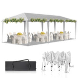 10x30ft Outdoor Pop Up Canopy, Portable Instant Canopy Tent for Outdoor Events Party Wedding 69431217