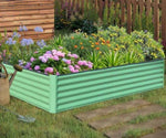 ZUN 6x3x1.5ft Galvanized Raised Garden Bed, Outdoor Planter Garden Boxes Large Metal Planter Box for W1859P197897