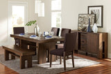 ZUN Transitional Walnut Finish Wooden Bench 1pc Casual Contemporary Dining Furniture B01156181